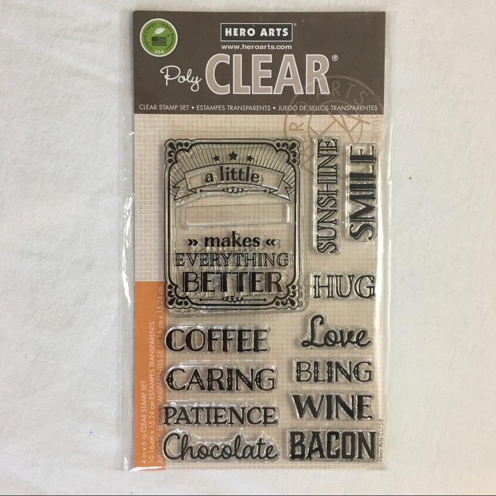 Hero Arts 'A Little' Clear Cling Stamp Set